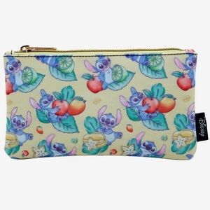 LOUNGEFLY DISNEY LILO & STITCH Fruit School Supplies CASE / ZIPPER POUCH!